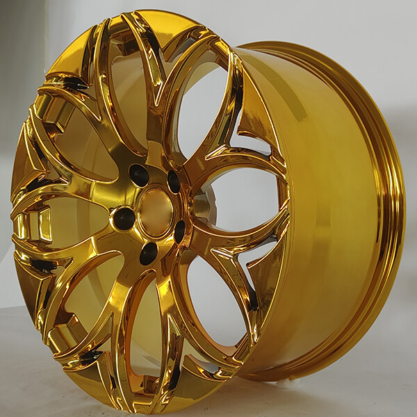 gold and chrome rims