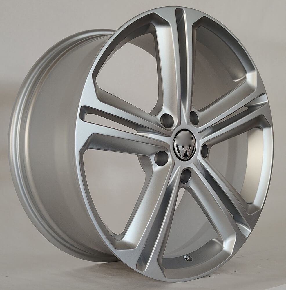 matt silver forged wheels